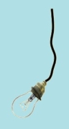 single bulb on a wire.